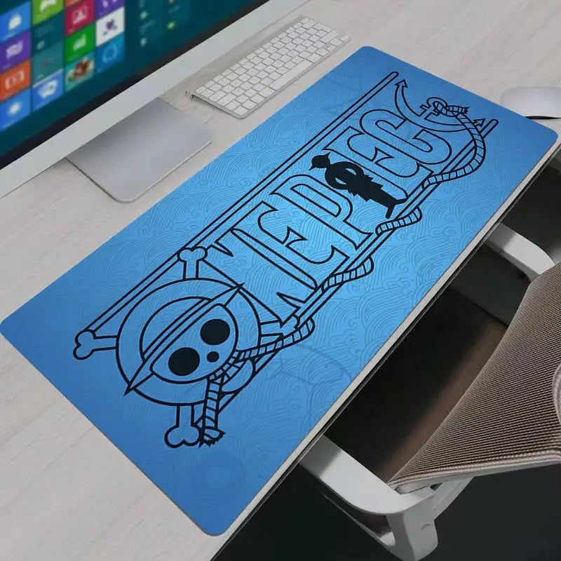 One Piece Logo Large Gaming Mouse Pad Desk Mat For Computer Laptop Keyboard Anime Decor