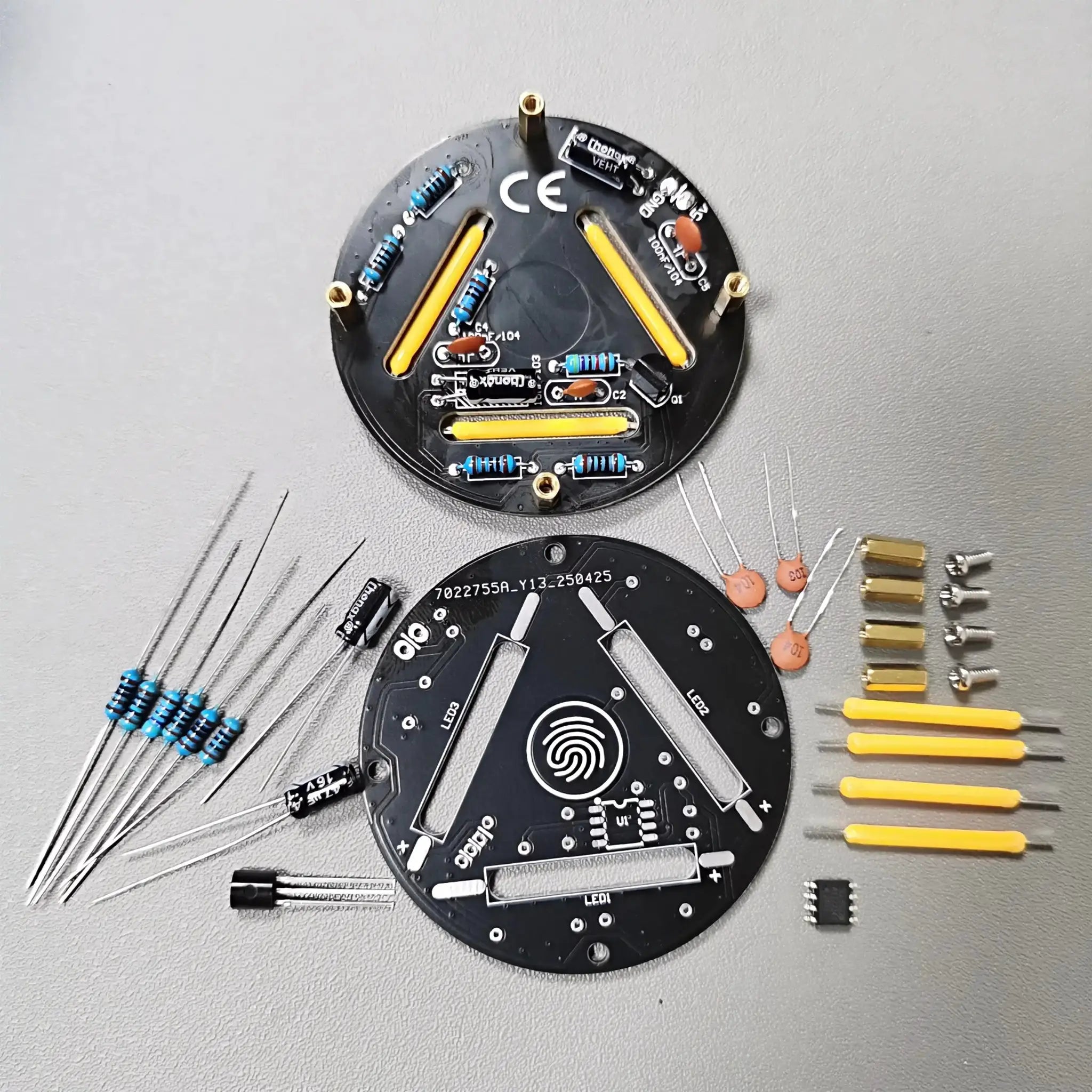 Electronic DIY Engineering Kit With Touch Stepless Dimming For Soldering Practice And Hobbyist Holiday Gift
