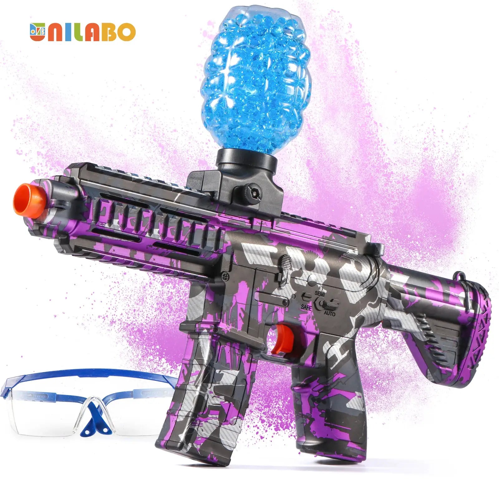 M416 Electric Ball Blaster Toy Gun High Speed Metallic Finish Rechargeable Outdoor Party Gift