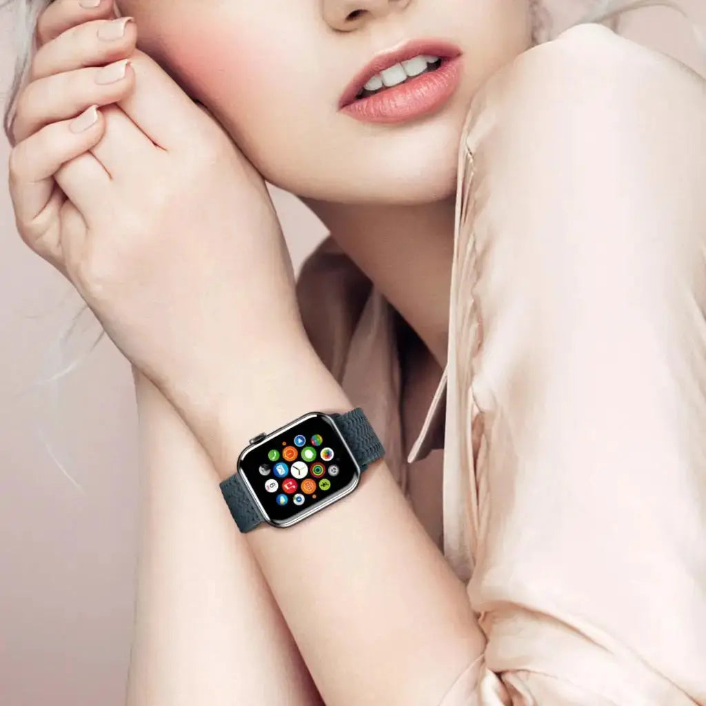 Strap For Apple watch band 46mm 45mm 44mm 49mm 40mm 41mm 42mm Braided loop correa bracelet iWatch series 10 8 9 7 5 2030