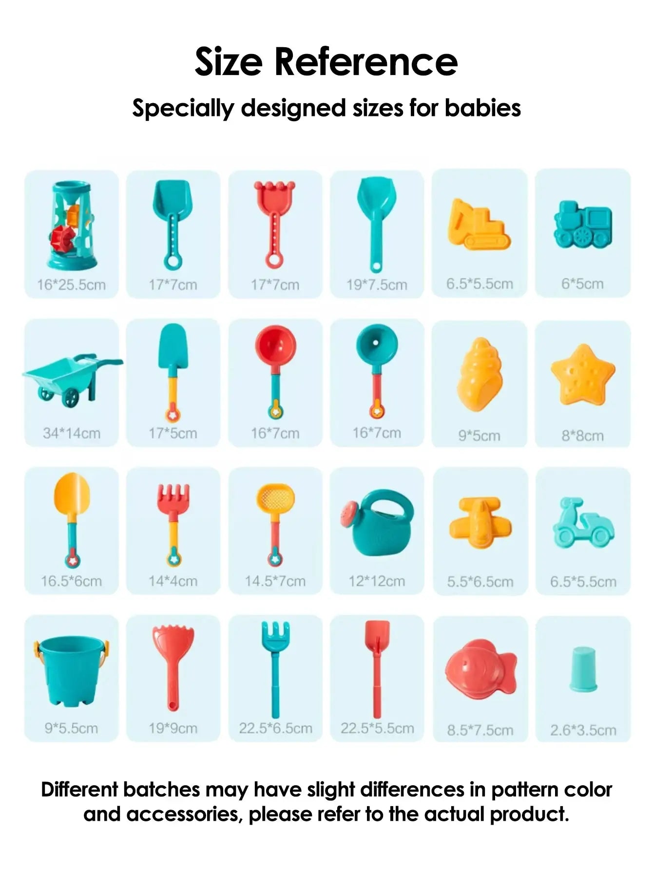 18 Piece Summer Beach Toy Set For Kids With Sand Shovels Plastic Bucket Watering Bottle And Beach Water Games