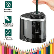 Automatic Electric Pencil Sharpener For Desktop Use 6-8mm Pencils For Students And Office