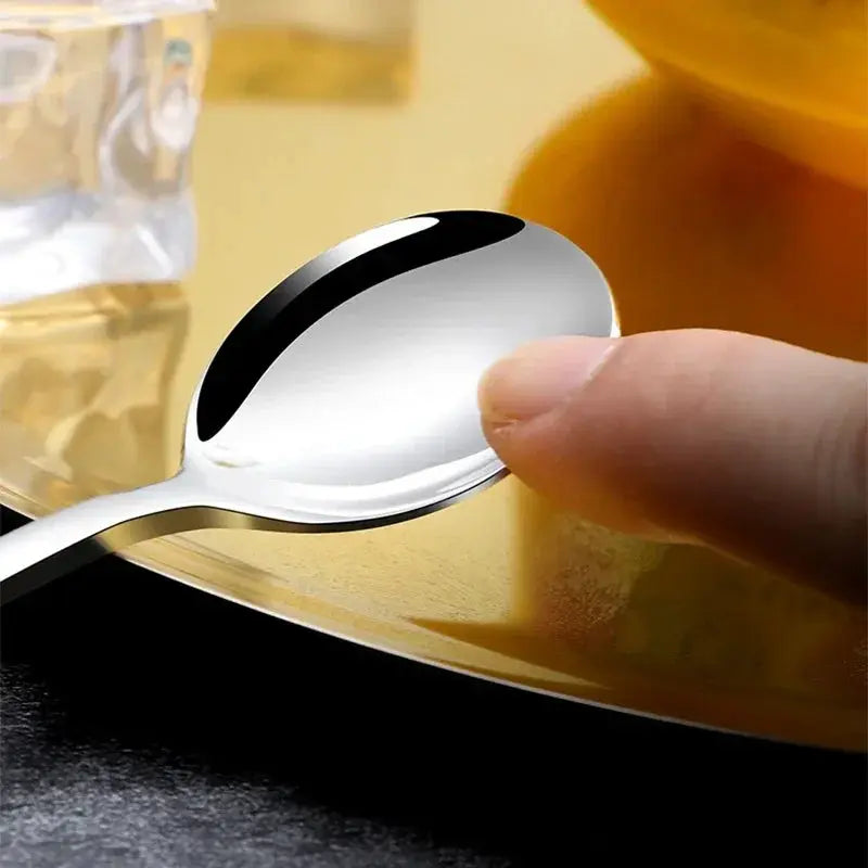 Stainless Steel Long Handled Teaspoon For Coffee Stirring Ice Cream Honey Dessert Kitchen Tableware