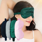 DreamSilk Double Sided Imitation Silk Sleep Eye Mask With Adjustable Strap For Blackout Travel And Naps