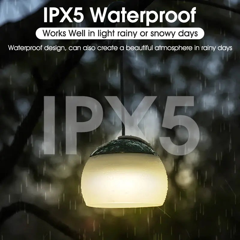 West Biking Camping Tent Hanging Light USB Rechargeable LED Lantern For Outdoor Camping Hiking And Emergency