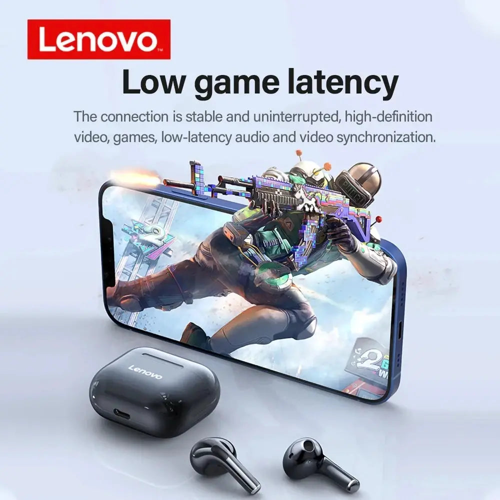 Lenovo LP40 Wireless Earbuds Bluetooth 5.0 True Wireless With Touch Controls For Sport And Calls
