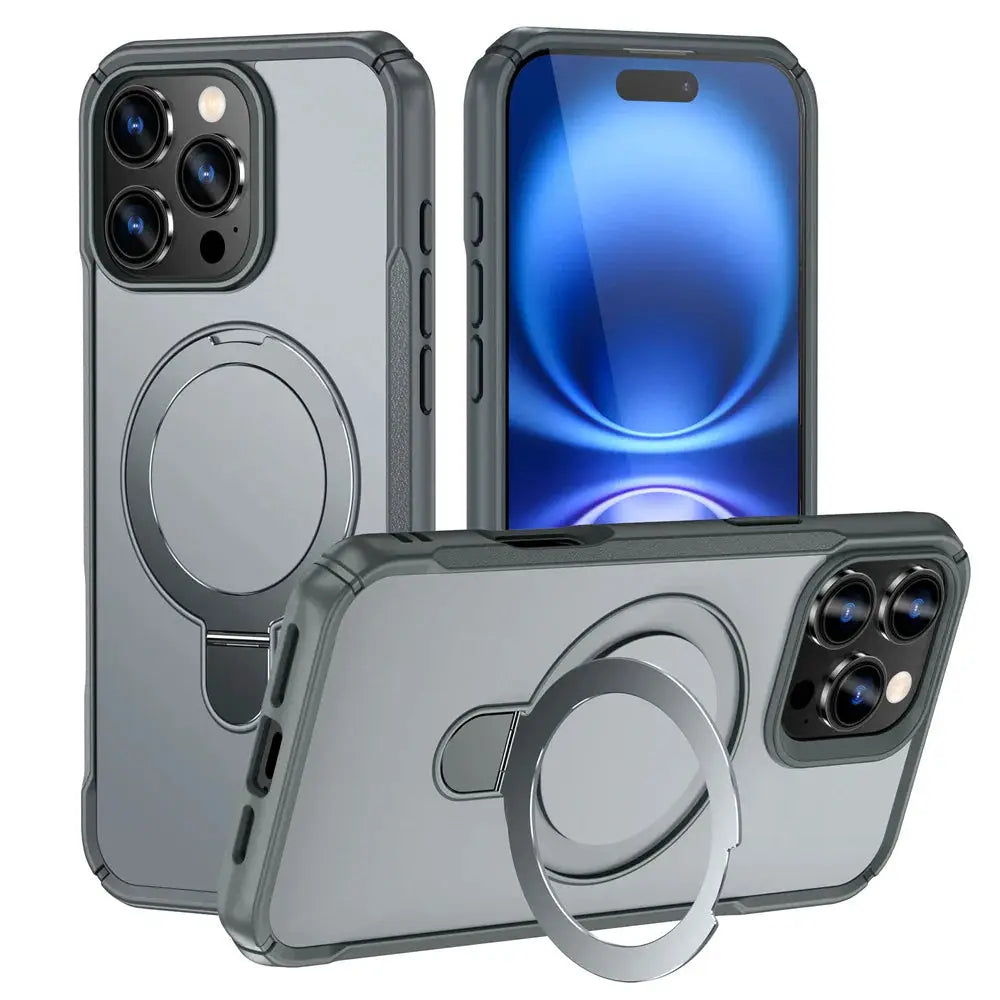 NovaGuard MagSafe Fold Magnetic Stand Case For IPhone 11 Through 17 Pro Max Anti Slip Bumper And Wireless Charging