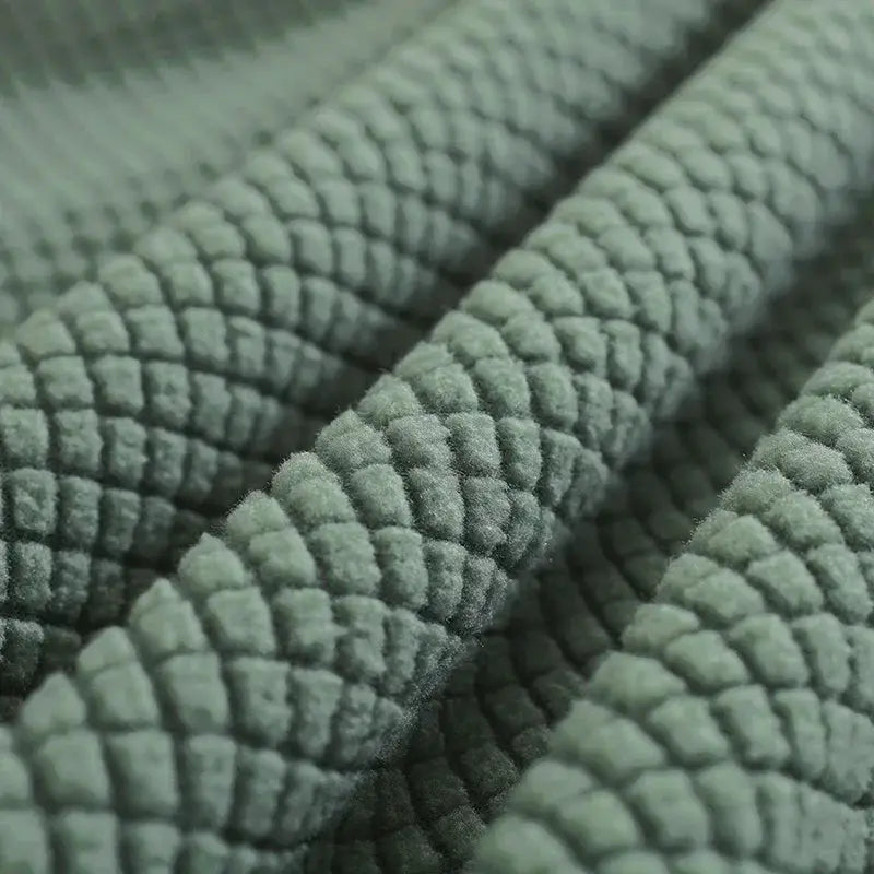 Bed headboard cover grey polar fleece; Simples Market, thick quilted elastic fabric.
