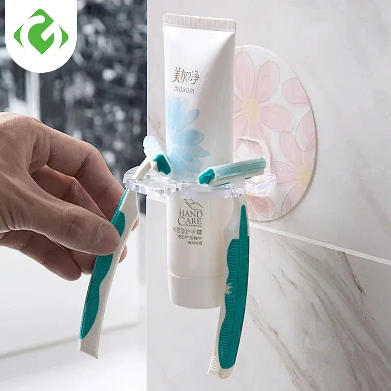 Guanyao Plastic Toothbrush Holder And Toothpaste Storage Rack Shaver Dispenser Bathroom Organizer By Guanyao