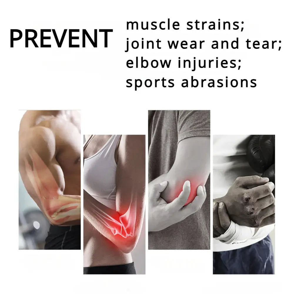 Elbow Support Brace Elastic Arm Sleeve For Sports Sweat Absorption Breathable Knit Universal Fit For Basketball Running