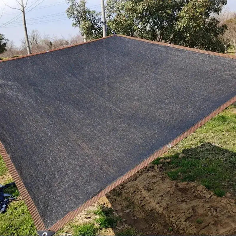 Shade cloth by Simples Market, 6x6m black sunblock mesh with grommets for outdoor gardens.