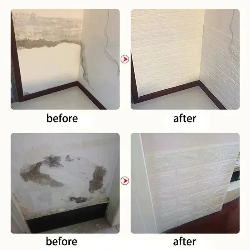 EverWall 3D Self Adhesive Waterproof Brick Wall Stickers Realistic Texture Moisture Resistant Durable Finish