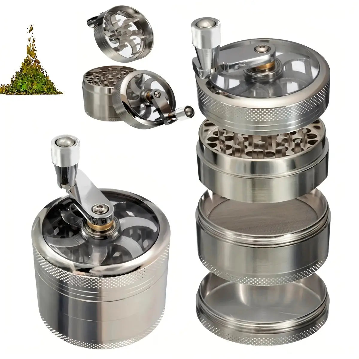 Manual Nut And Hard Spice Grinder For Nutmeg Peppercorns Rock Salt And Ginger Durable Metal Crusher