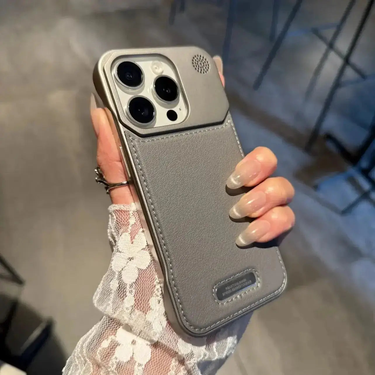 Business Aromatherapy Leather Case for iPhone 11 Pro Max to 17 Air MagSafe Frameless Armor