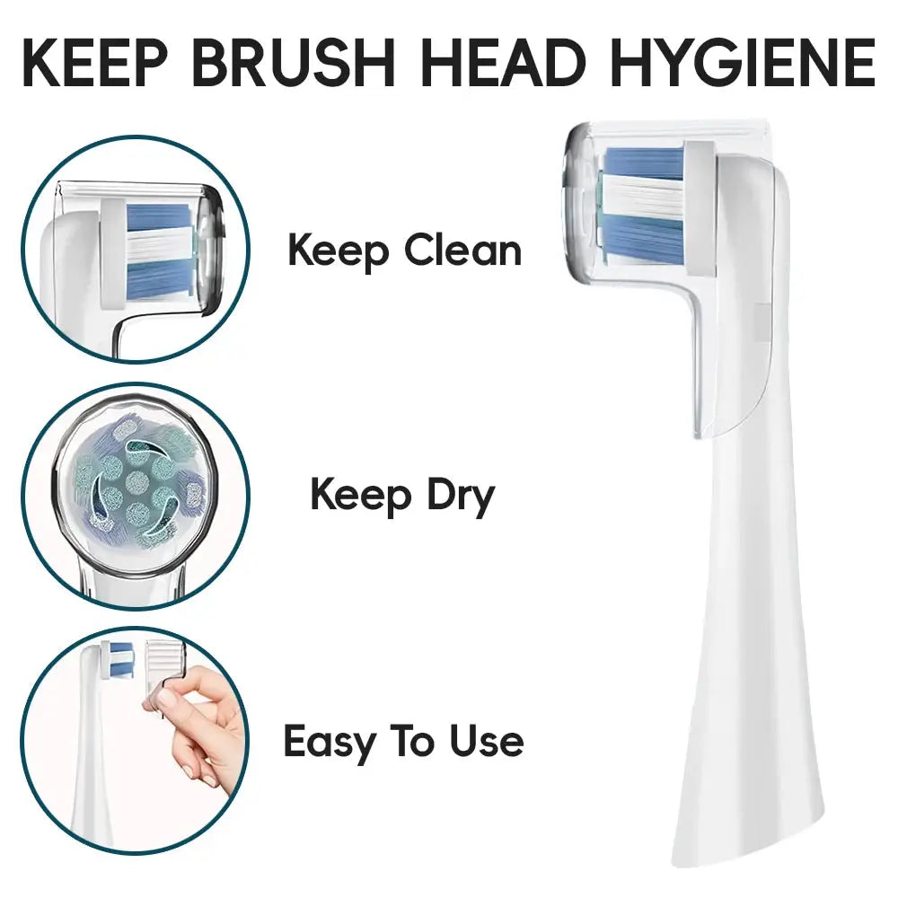 CleanGuard Dustproof Caps For Braun Oral B Io Series Electric Toothbrush Heads Protects From Dust And Germs