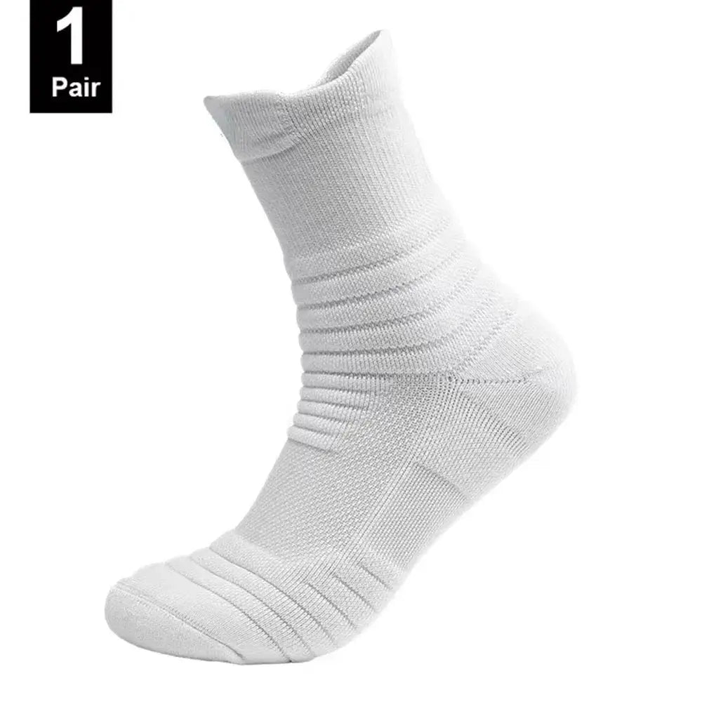 Anti Slip Mens Football And Basketball Socks Breathable Deodorizing Sweat Wicking Size 39 To 45