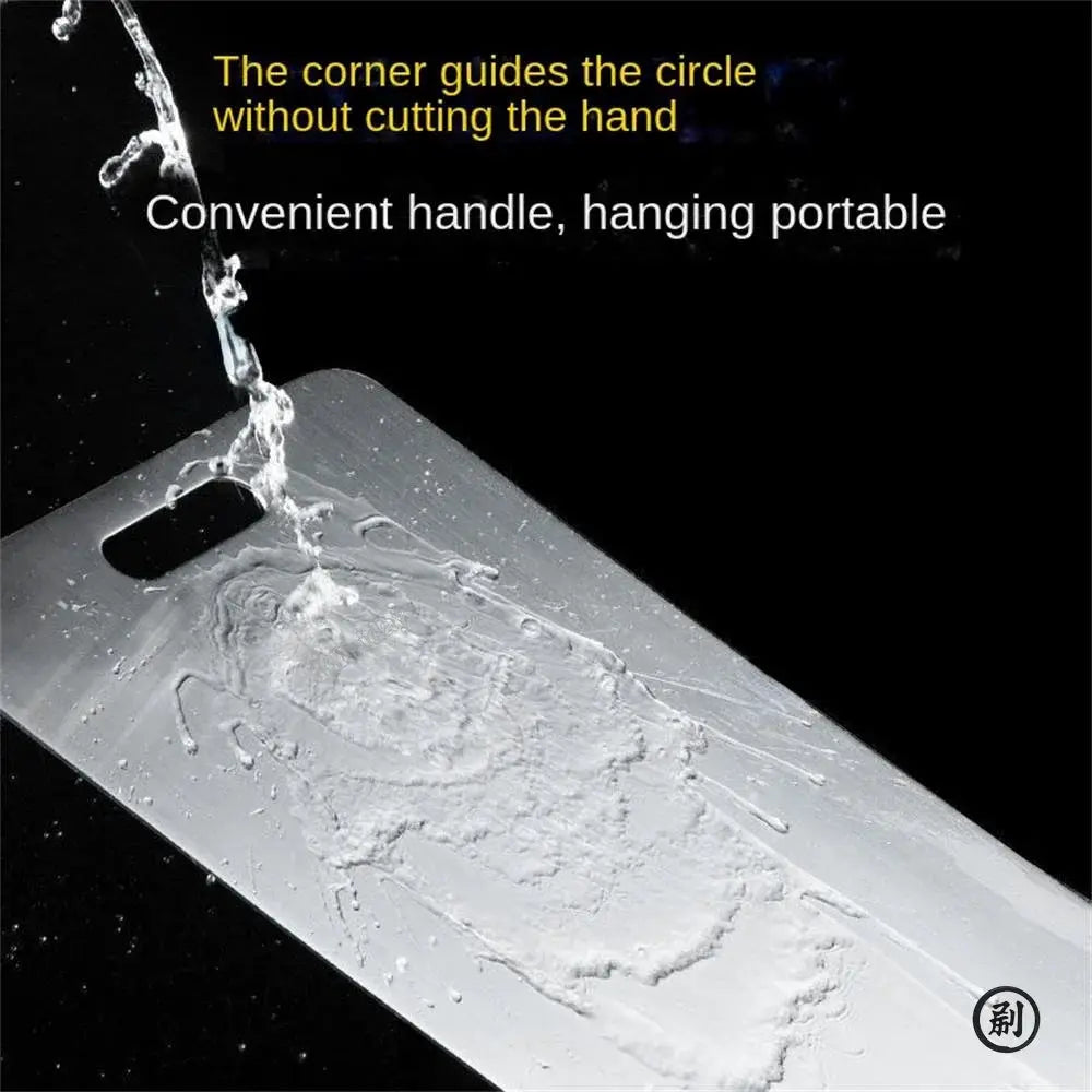 Stainless Steel Double Sided Cutting Board For Kneading Dough And Kitchen Prep Hygienic Antibacterial Surface