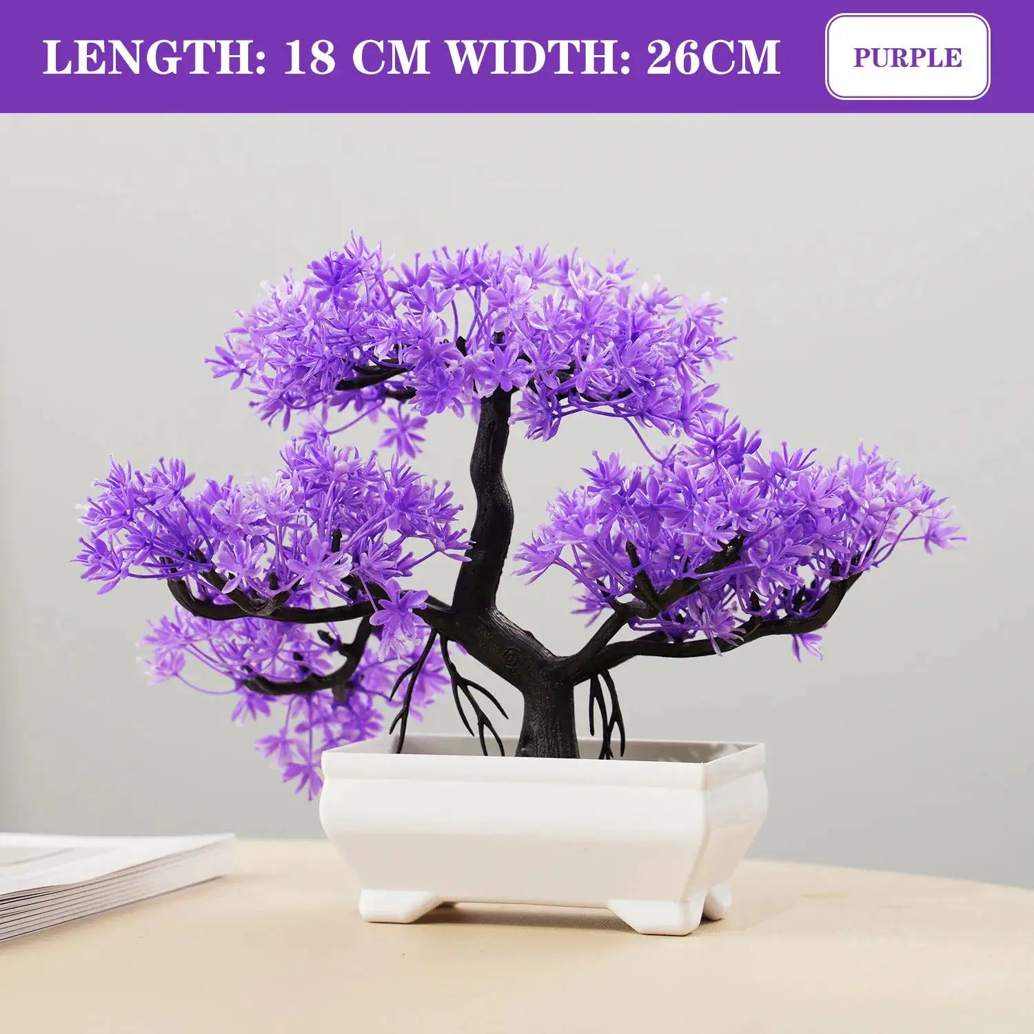 Artificial Bonsai Small Tree Simulation Potted Plant Tabletop Decor Ornament For Home Garden Hotel - Simples Market