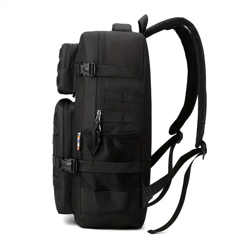 TrailForge Tactical Camouflage Backpack Military Style Large Capacity Multi Layer Hiking And Camping Pack