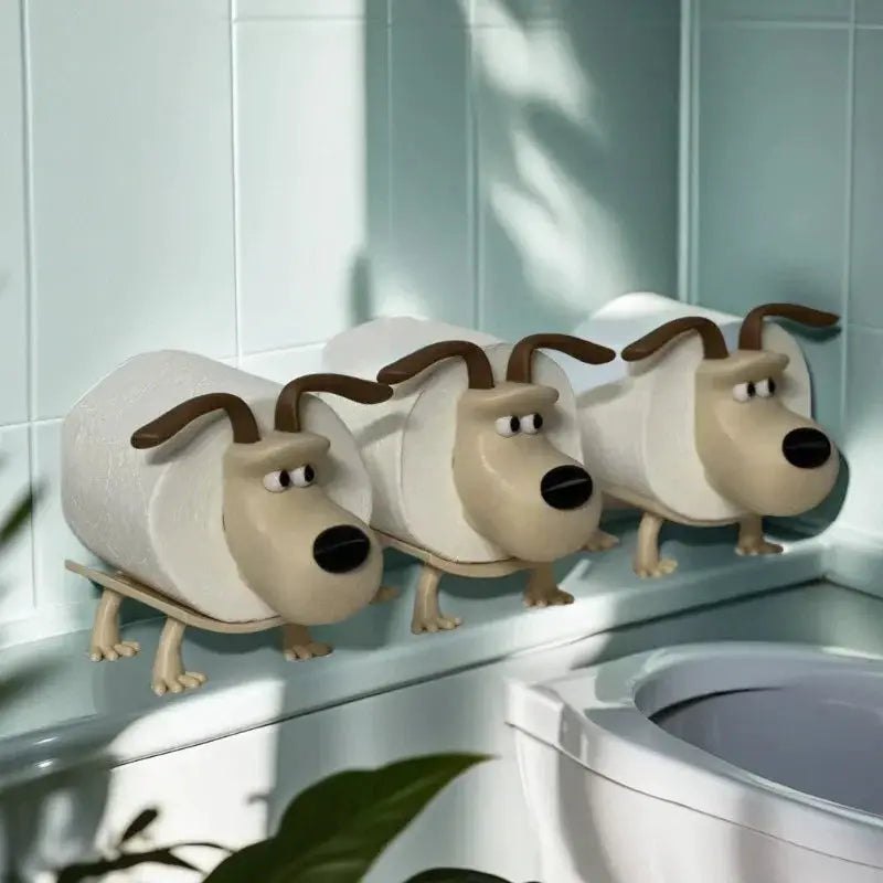 Puppy Toilet Holder Home Decor Bathroom Accessory Storage For Toilets Kitchens Living Rooms Unique Gift