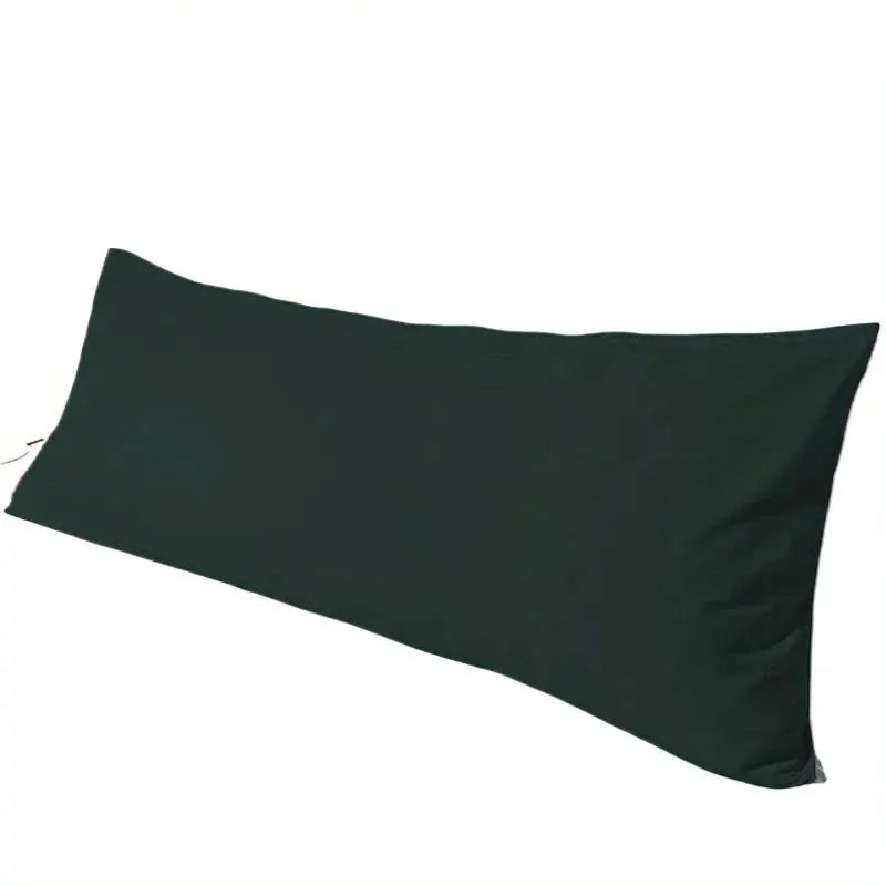 Luxurious body pillow cover, dark green double-brushed polyester, 20x54 inches, 1pc