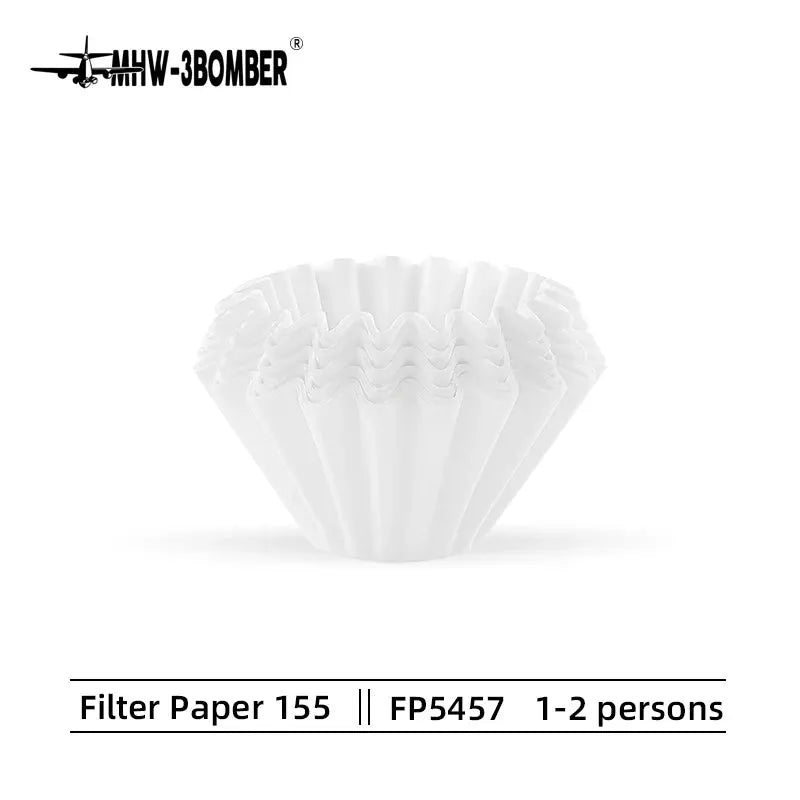 MHW 3 Bomber Disposable Coffee Filter Papers 50 Sheets For 1 To 4 Cups Espresso Hand Brewed Coffee Accessories