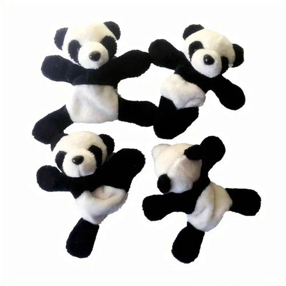 Cute Plush Panda Magnet For Whiteboards And Refrigerators Oval Fabric Decor Perfect Gift And Organizer