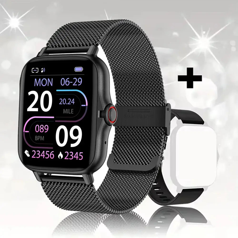 VitalTime Android Smartwatch 1.44 Inch Color Screen Bluetooth Calling Blood Oxygen BP Monitoring Health Tracking