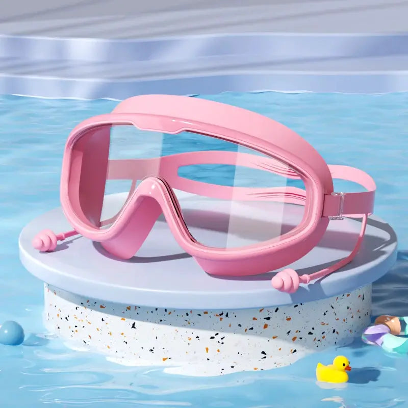 Kids Swimming Goggles Big Frame HD View Anti Fog Waterproof For Boys And Girls Multi Color
