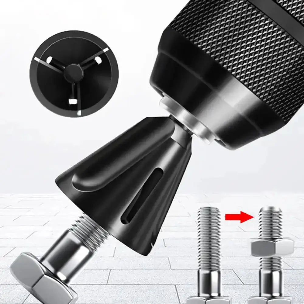 Deburring External Chamfering Tool With Tungsten Carbide Blade For Screws Bolts Pipes Rods Drilling
