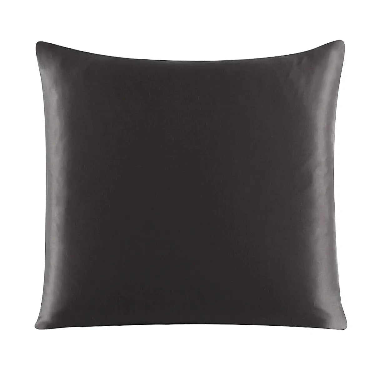 Silk pillowcase with zipper by Simples Market, solid black 40x40cm pillow cover