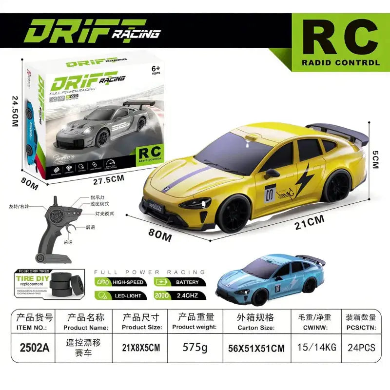 Limited Edition RC Drift GT3 RS 1 To 24 Scale High Speed Remote Control Car Gift For Kids 14 Up
