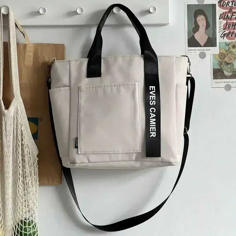UrbanCarry Casual Tote Bag Large Capacity Waterproof Nylon Canvas For Everyday Use