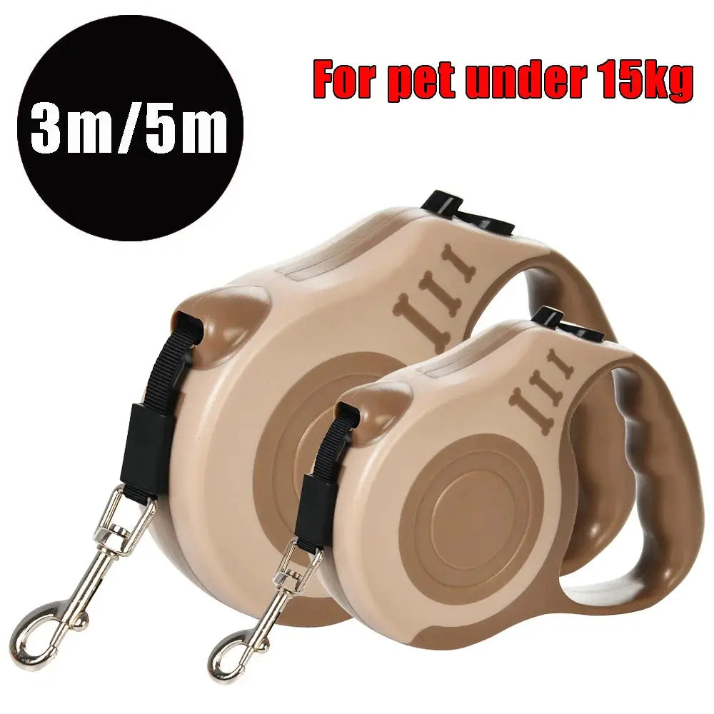 Retractable Dog Leash 3M 5M For Small And Large Dogs Hiking Walking With Quick Release And Durable Traction Rope