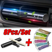 8 Piece Car Air Vent Perfume Set With Aviation Aluminum Alloy Air Fresheners For Auto Interior Aroma Non Toxic
