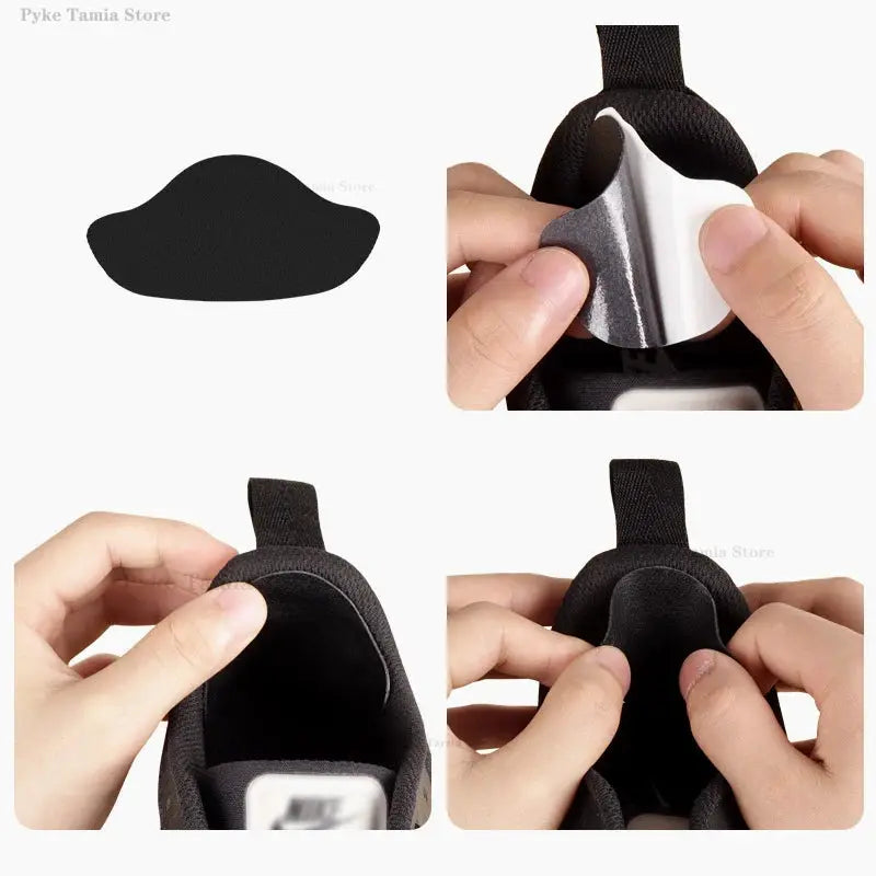 4Pcs Self Adhesive Microfiber Heel Patches For Shoes Insole Foot Care Pads For Men Women Athletic Sneakers