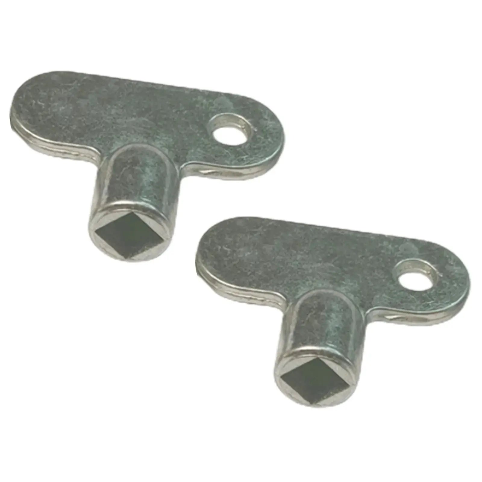 Two Pack Radiator Exhaust Valve Keys 5x5mm Square Socket Zinc Alloy For Standard Heating Valves