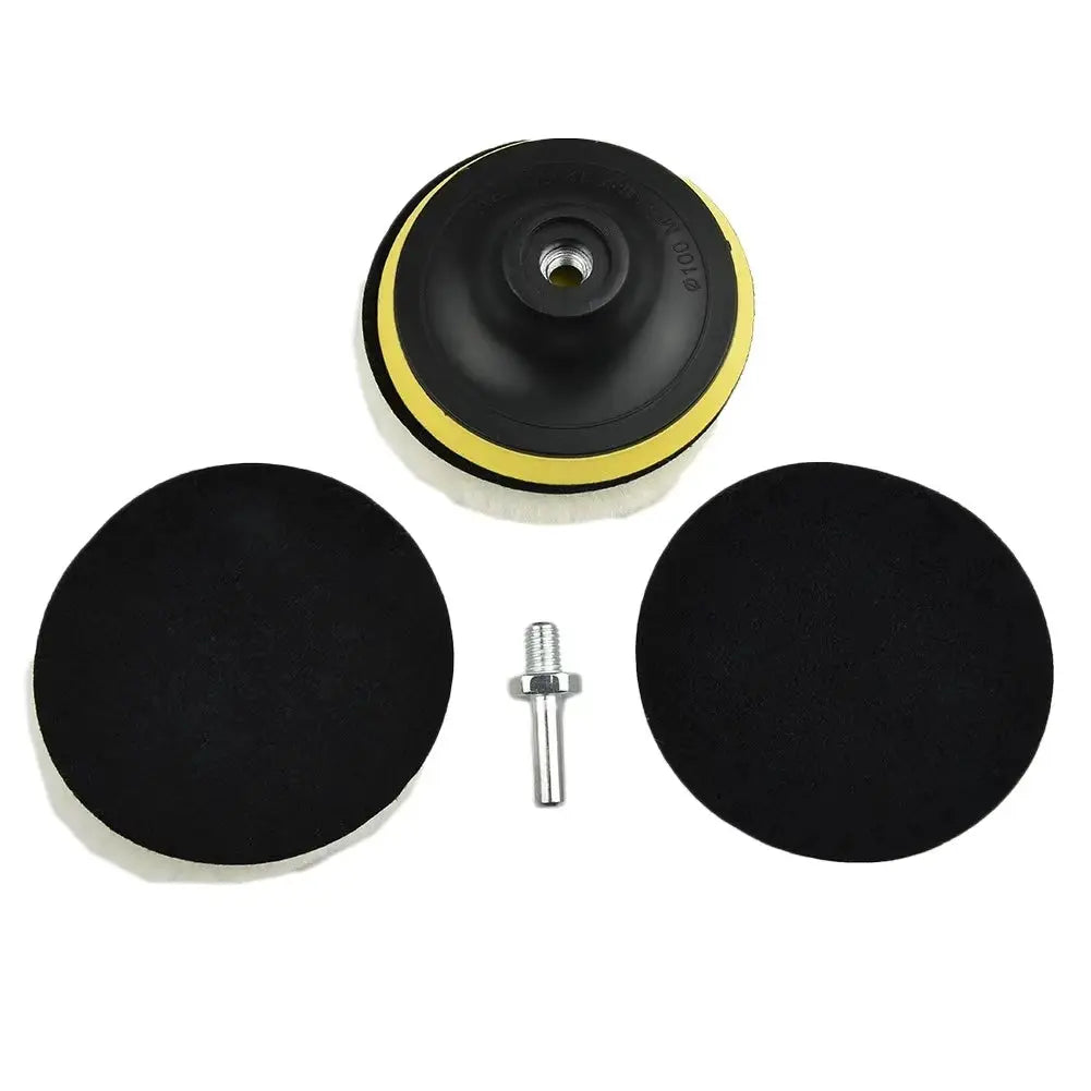 4 Inch Flocking Sanding Discs With Hook Loop Buffing Pads Polishing Wheel Compatible With Electric Drill Polisher
