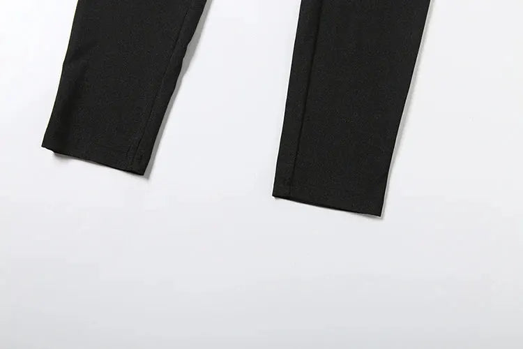 kliou Cross Pleated jumpsuit by Simples Market, black silky fabric, one-piece overalls