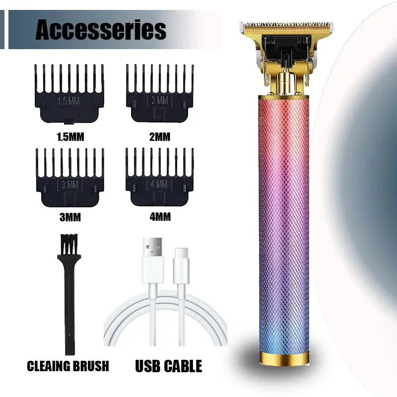 T9 Professional Hair Clipper For Men USB C Fast Charging Beard Body Hair Trimmer And Precision Electric Shaver
