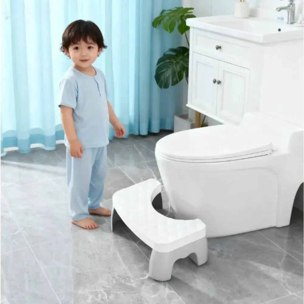 Adjustable Non Slip Squat Stool For Toilet Bathroom Step Stool Anti Skid Base Portable Space Saving Home Travel