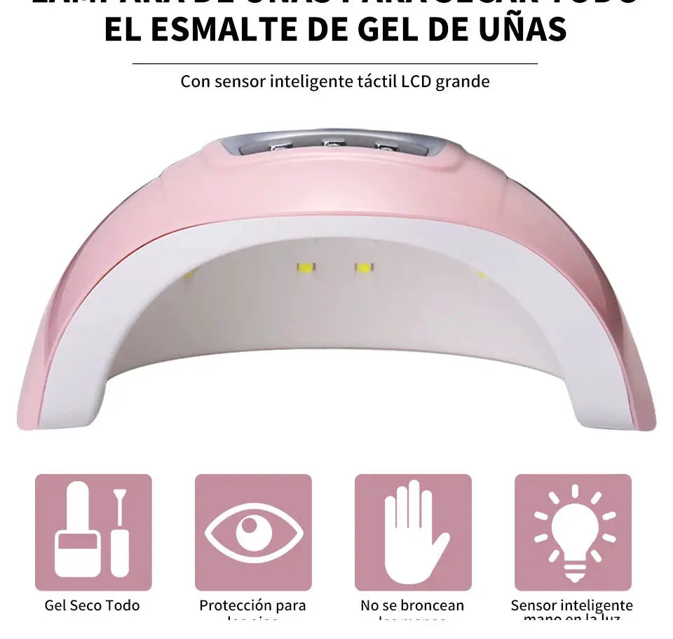 LIMEGIRL pink UV LED nail lamp by Simples Market for gel nails