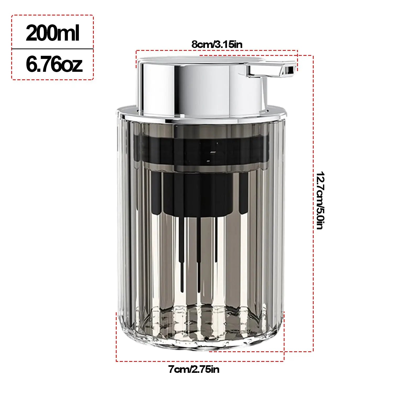 Hands Foaming Soap Dispenser For Bathroom And Kitchen Refillable Liquid Soap Mousse Bottle Push Type Dish Soap Container