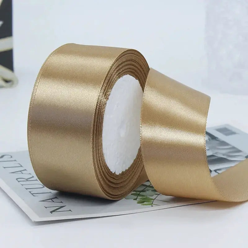 22 Meters Satin Ribbon Assorted Colors 6mm Wide 100 Percent Polyester Gift Wrap Craft Bow