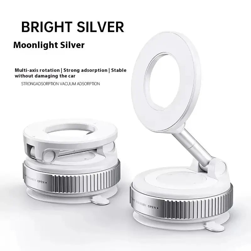 Magnetic Car Phone Holder Foldable 360 Degree Vacuum Mount Universal