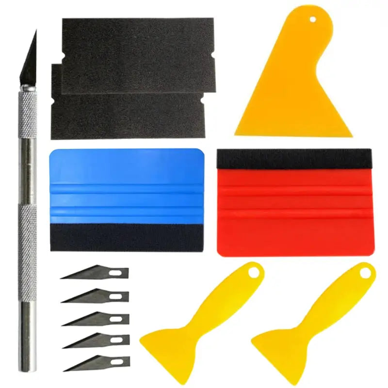 PWS Car Tools Wrap Film Kit For Vinyl Wrap Window Tint And Sticker Application Tool Set