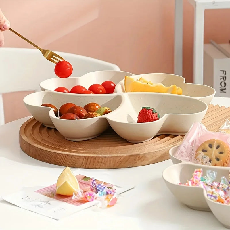 Heart Shaped Fruit Platter With Divided Tray And Storage Box