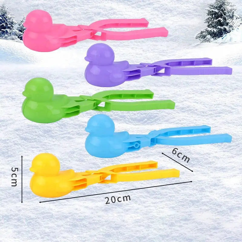 Duck Rice Mold DIY Snowball Maker with Handle Eco Friendly PP Plastic Cute Animal Rice Shaper for Kids and Adults
