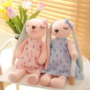 Kawaii Long Ear Rabbit Plush Toy for Baby Sleep Comfort Doll Soft Animal Toy Lovely Rabbit for Children Girls Room Decor