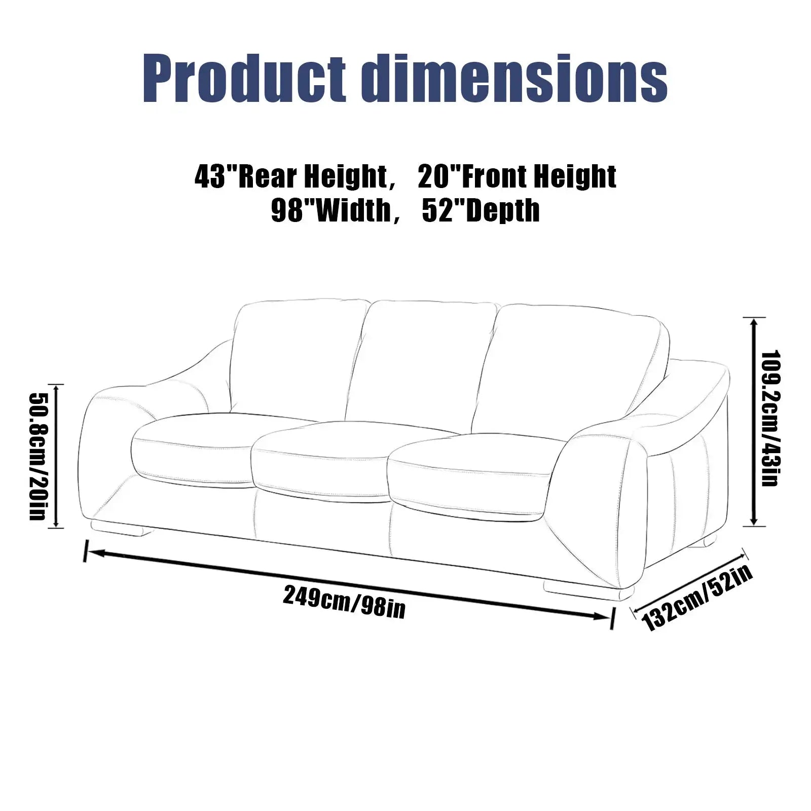 Couch cover by Simples Market, transparent waterproof plastic sofa protector against cat/dog claws